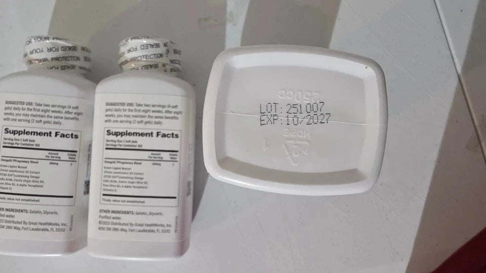 Omega XL Joint Support Supplement for Relief Natural Muscle Support 300 Softgels