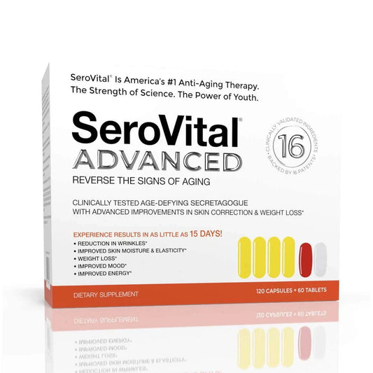 SeroVital Advanced 120 Capsules +60 Tablets 30 Day Dietary Supplement Sero Vital